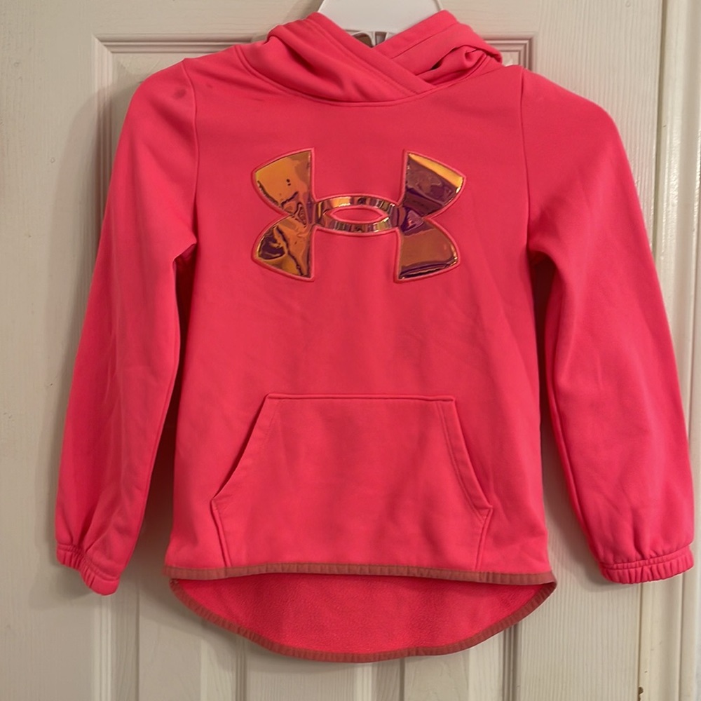 Under Armour Girls Hoodie Pullover - Picture 5 of 9